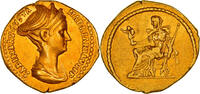 Aureus Sabina, Rome, Very rare, Gold, SS+, Calicó:1420, RIC:2484 -
