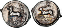 Tetradrachm Sicily, Messana, Silber, NGC -
