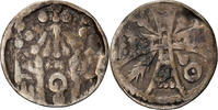 Belgien Denarius Münze, Henri II & Henri III, Nivelles, S+, Silber -