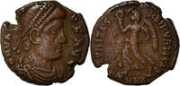 Half Maiorina Münze, Valens, Nicomedia, S+, Bronze, RIC:12b -