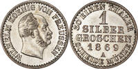 Deutsch Staaten Groschen Münze, PRUSSIA, Wilhelm I, Berlin, VZ+ -