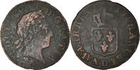 Frankreich Liard Münze, Louis XV, Lyon, S, Kupfer, Gadoury:272 -