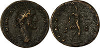 Dupondius Münze, Antoninus Pius, Rome, S+, Kupfer, RIC:665 -