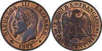 Frankreich 5 Centimes Napoleon III, Paris, Bronze, NGC -