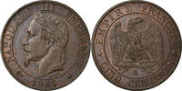 Frankreich 5 Centimes Münze, Napoleon III, Napoléon III, Paris, VZ+ -