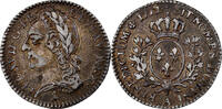 Frankreich 1/10 Ecu à la vieille tête Louis XV, Paris, Silber, S+ -