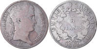 Frankreich 5 Francs Münze, Napoléon I, Torino, S, Silber, KM:694.15 -