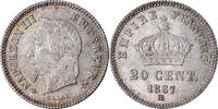 Frankreich 20 Centimes Münze, Napoleon III, Napoléon III, Strasbourg -