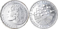 Italien 500 Lire Münze, Rome, UNZ, Silber, KM:115 -