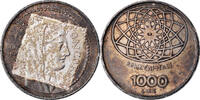 Italien 1000 Lire Münze, Rome, UNZ, Silber, KM:101 -