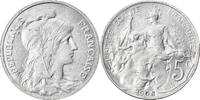 Frankreich 5 Centimes Münze, Dupuis, VZ+, Aluminium, Gadoury:165 -