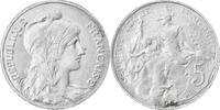 Frankreich 5 Centimes Münze, Dupuis, VZ+, Aluminium, Gadoury:165 -