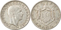 Frang Ar 1935 Rome Albania Münze, Zog I, Rome, SS+, Silber, KM:16 SS+