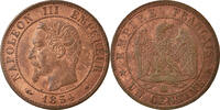 Frankreich Centime Münze, Napoleon III, Napoléon III, Strasbourg, UNZ -