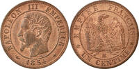 Frankreich Centime Münze, Napoleon III, Napoléon III, Strasbourg, UNZ -