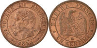 Frankreich Centime Münze, Napoleon III, Napoléon III, Strasbourg, UNZ -