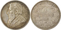 Südafrika Shilling Münze, SS+, Silber, KM:5 -