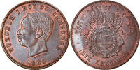 Kambodscha 10 Centimes Münze, VZ+, Bronze, KM:M3, Lecompte:23 -