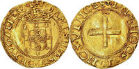 Portugal Cruzado Münze, Joao III, Lisbon, Pedigree, VZ, Gold -