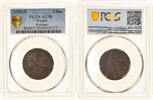 Frankreich 6 Deniers Louis XIV, Montpellier, Restrike, Kupfer, PCGS -