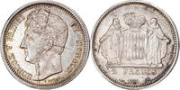 Monaco 2 Francs Münze, Honore V, ESSAI, VZ, Silber -