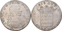 Monaco Ecu de 3 Livres (60 Sols) Louis I, Very rare, Silber, S+ -