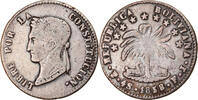 Bolivien 4 Soles Münze, Potosi, SS, Silber, KM:123.2 -
