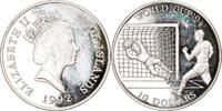 Cookinseln 10 Dollars Münze, Elizabeth II, Franklin Mint, STGL, Silber -