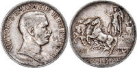 Italien Lira Münze, Vittorio Emanuele III, Rome, SS, Silber, KM:57 -