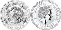 Australien 2 Dollars Münze, Elizabeth II, Perth, STGL, Silber, KM:523 -