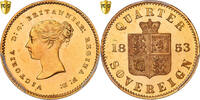Großbritannien 1/4 Sovereign 1853 London London, PP, Gold, PCGS, PR64DCAM PR64CAM