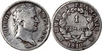 Frankreich Franc Münze, Napoléon I, Lille, S+, Silber, KM:692.16 -