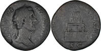 Sesterz Münze, Antoninus Pius, Roma, S+, Bronze, RIC:1266 -