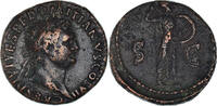 As Rome  Münze, Domitian, Roma, SS+, Bronze, RIC:294 SS+