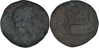 Sesterz Münze, Marcus Aurelius, Roma, SS, Bronze, RIC:946 -