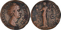 As Münze, Diva Faustina I, Rome, S+, Bronze -