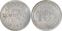 Algeria 10 Centimes Münze, Chambre de Commerce, Bône, VZ+, Aluminium -