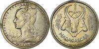 Madagascar Franc Münze, Paris, ESSAI, VZ, Copper-nickel, KM:E1 -