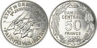 Kamerun 50 Francs Münze, Paris, VZ+, Copper-nickel, KM:E10 -