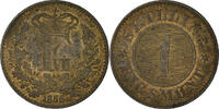 Dänemark Skilling Rigsmont Münze, Frederik VII, VZ+, Bronze, KM:763 -