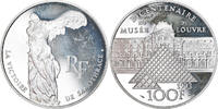 Frankreich 100 Francs Münze, VZ+, Silber, KM:1019, Gadoury:C49 -