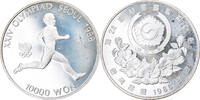 KOREA-SOUTH 10000 Won Münze, Proof, VZ+, Silber, KM:56 -