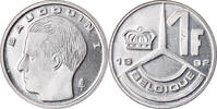 Belgien Franc Münze, UNZ+, Nickel Plated Iron, KM:170 -