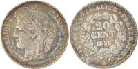 Frankreich 20 Centimes Münze, Cérès, Paris, S+, Silber, KM:758.1 -