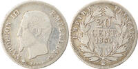 Frankreich 20 Centimes Münze, Napoleon III, Napoléon III, Strasbourg -