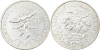 Mexiko 25 Pesos Münze, Mexico City, VZ, Silber, KM:479.1 -