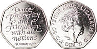 Gibraltar 50 Pence Münze, Brexit, UNZ, Copper-nickel -