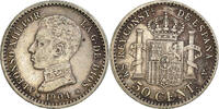 Spanien 50 Centimos Münze -