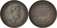 Sarawak 1/2 Cent Münze, Charles V. Brooke, Heaton, Birmingham, VZ -