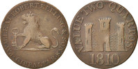 Gibraltar 2 Quartos Münze, SS, Kupfer, KM:Tn4.1 -